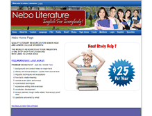 Tablet Screenshot of neboliterature.mrkdevelopment.com.au
